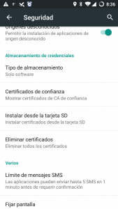 Android - Almacén de certificados